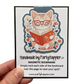 Reading Cat Magnetic Bookmark