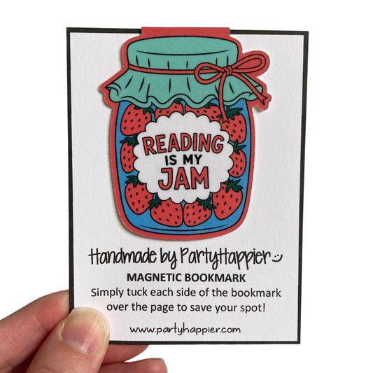 Reading Is My Jam Magnetic Bookmark
