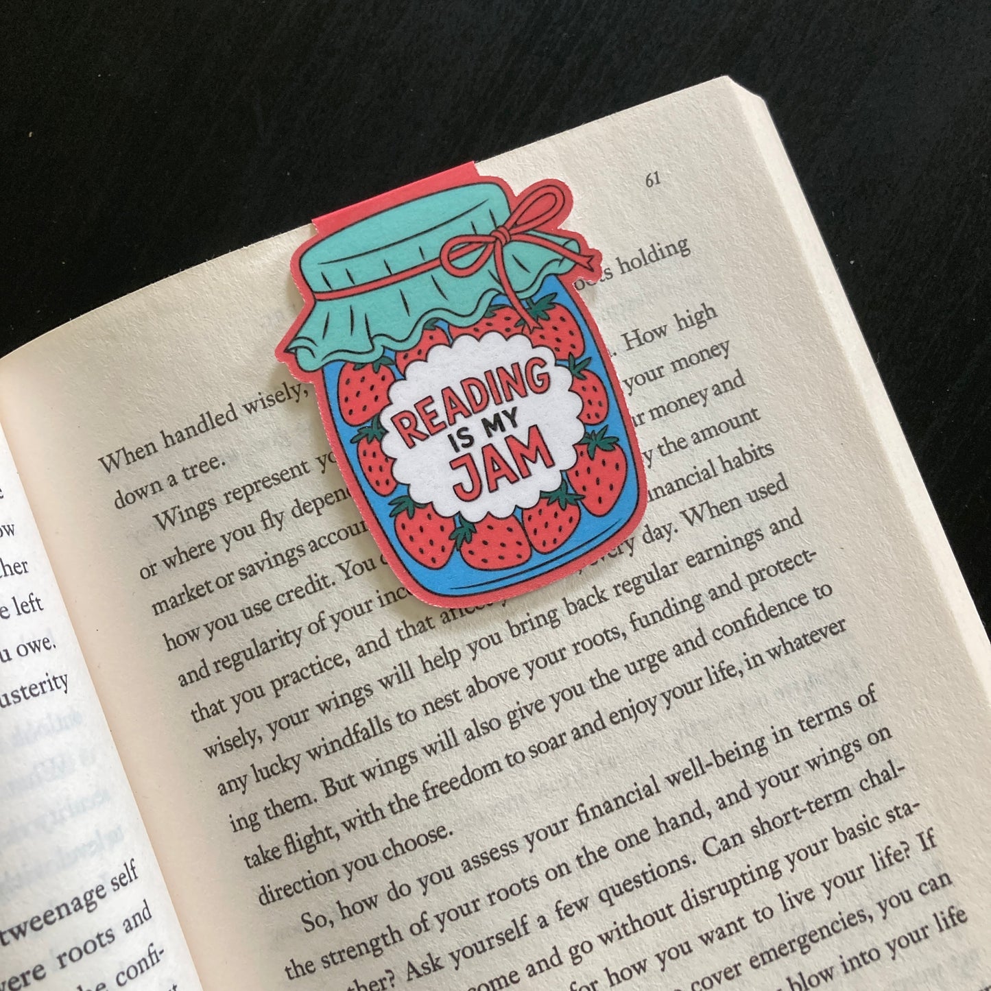 Reading Is My Jam Magnetic Bookmark
