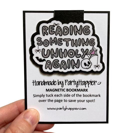 Reading Something Unholy Again Magnetic Bookmark