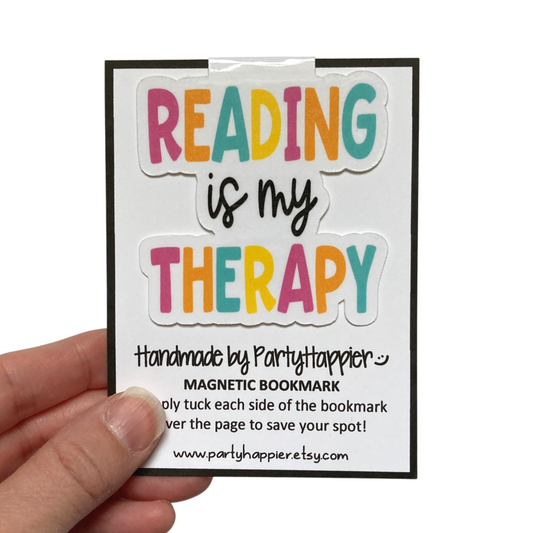 Reading Is My Therapy Bookmark