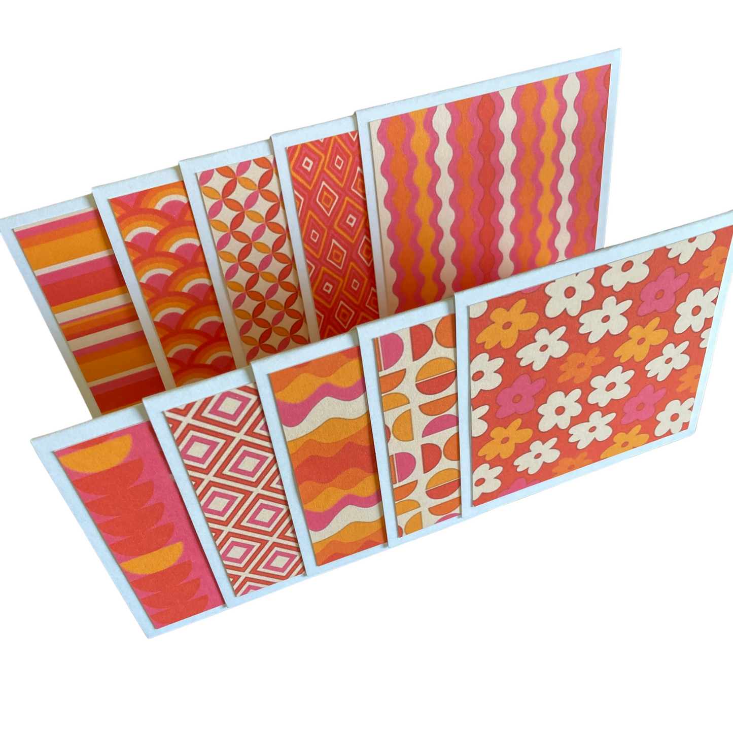 3x3 Retro Mini Note Cards