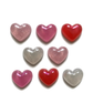 Shimmery Valentine Heart Magnets