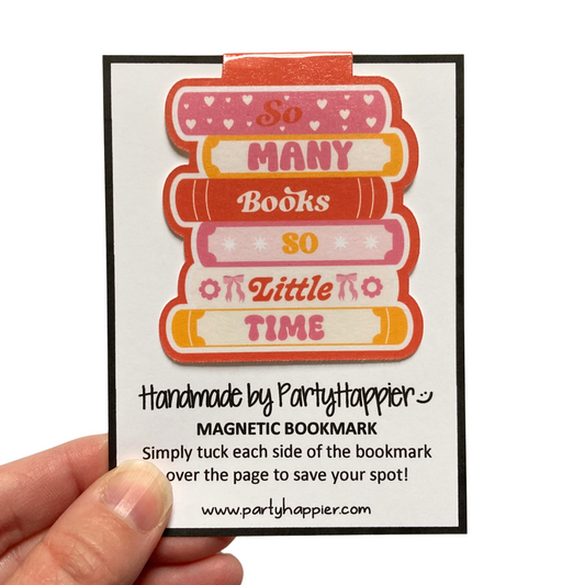 So Many Books So Little Time Magnetic Bookmark