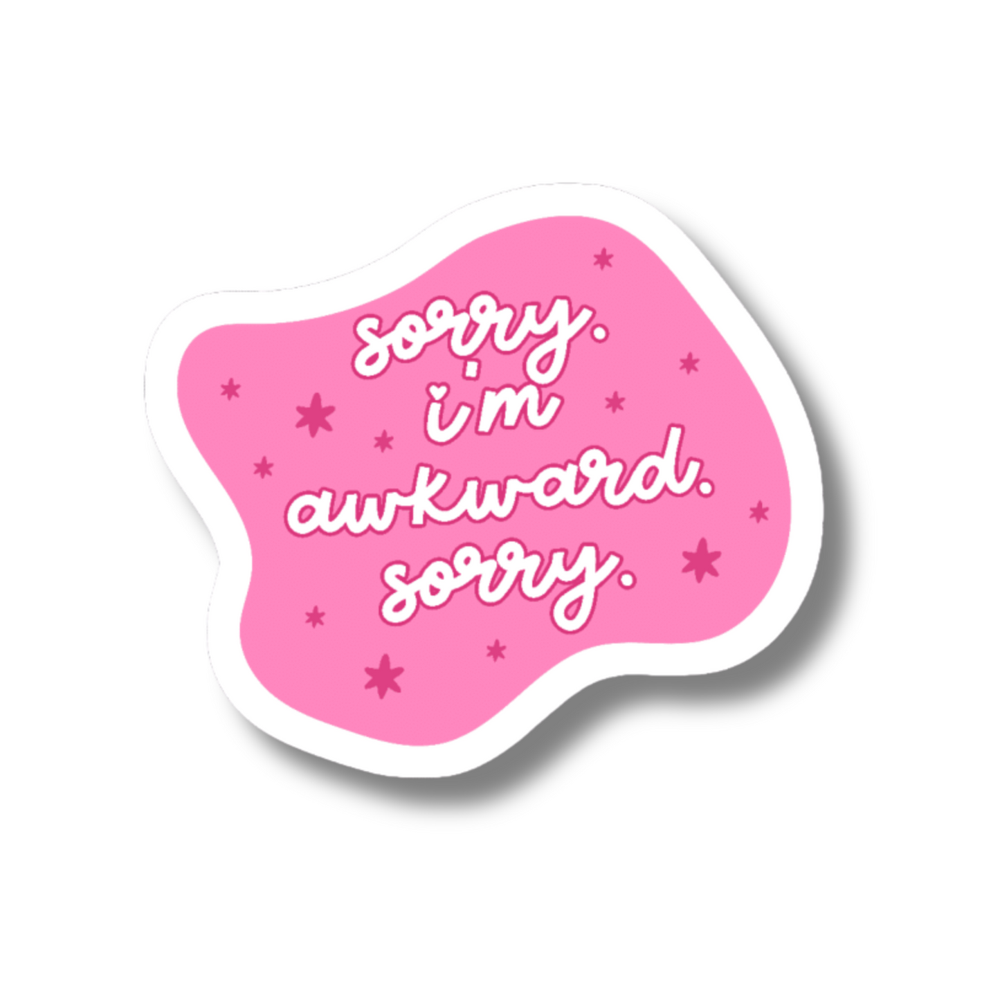 Sorry I'm Awkward Sorry Sticker