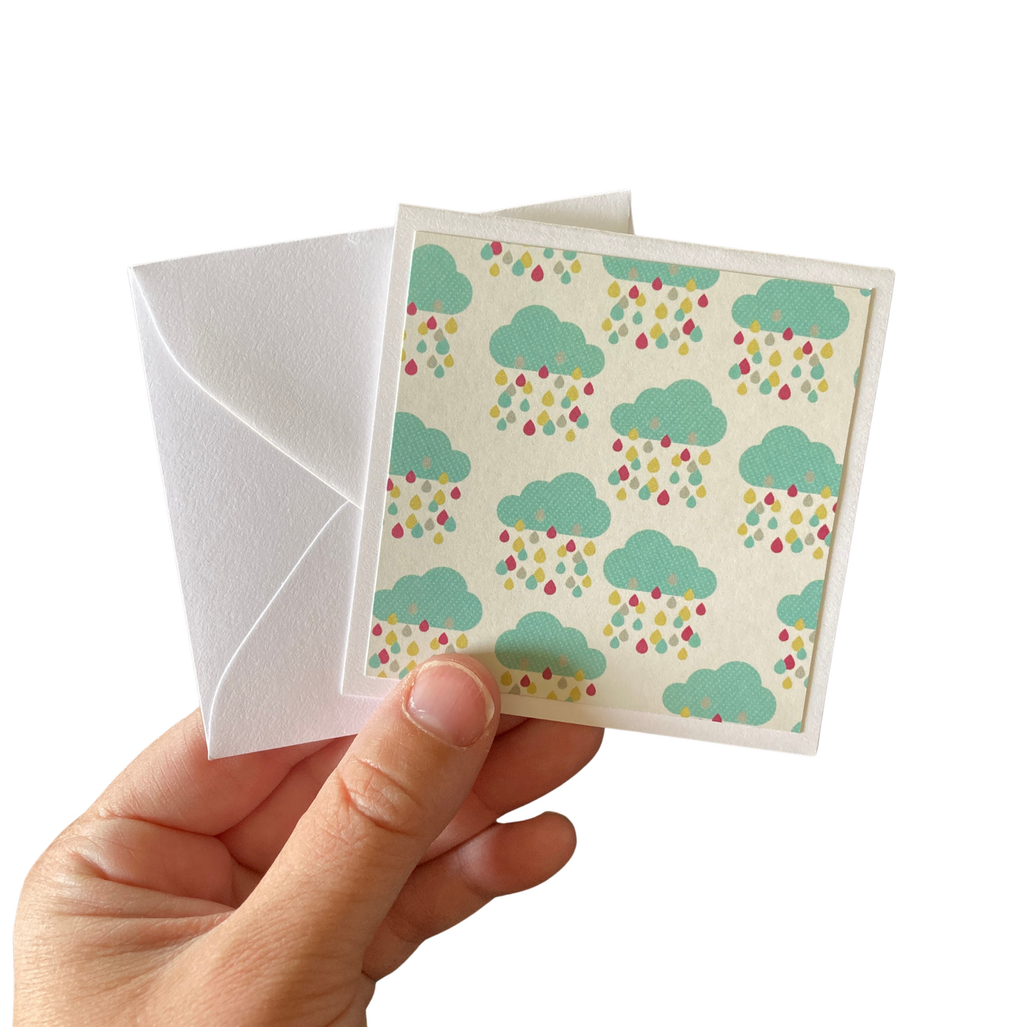 3x3 Here Is Happy Note Cards