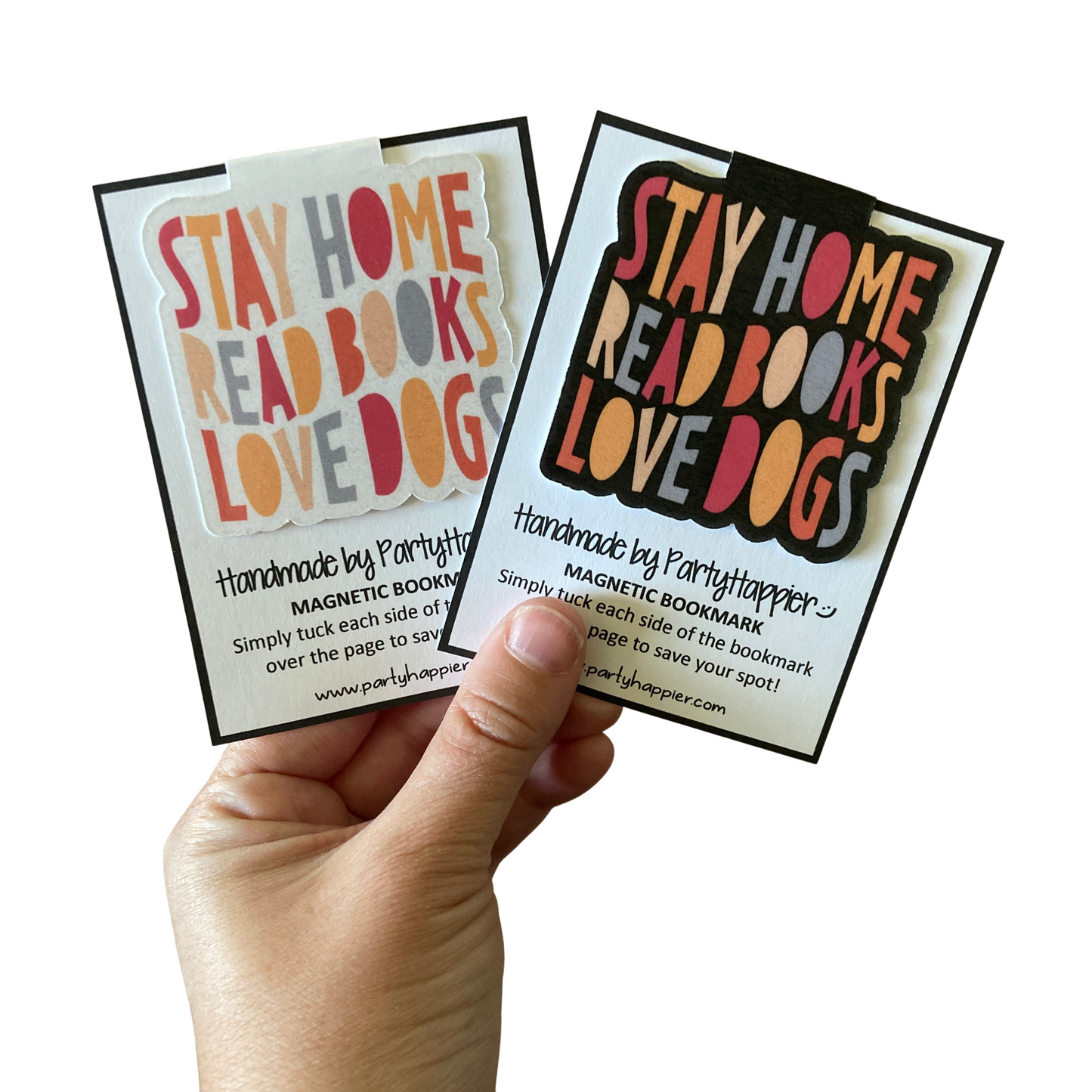 Stay Home Read Books Love Dogs Magnetic Bookmark