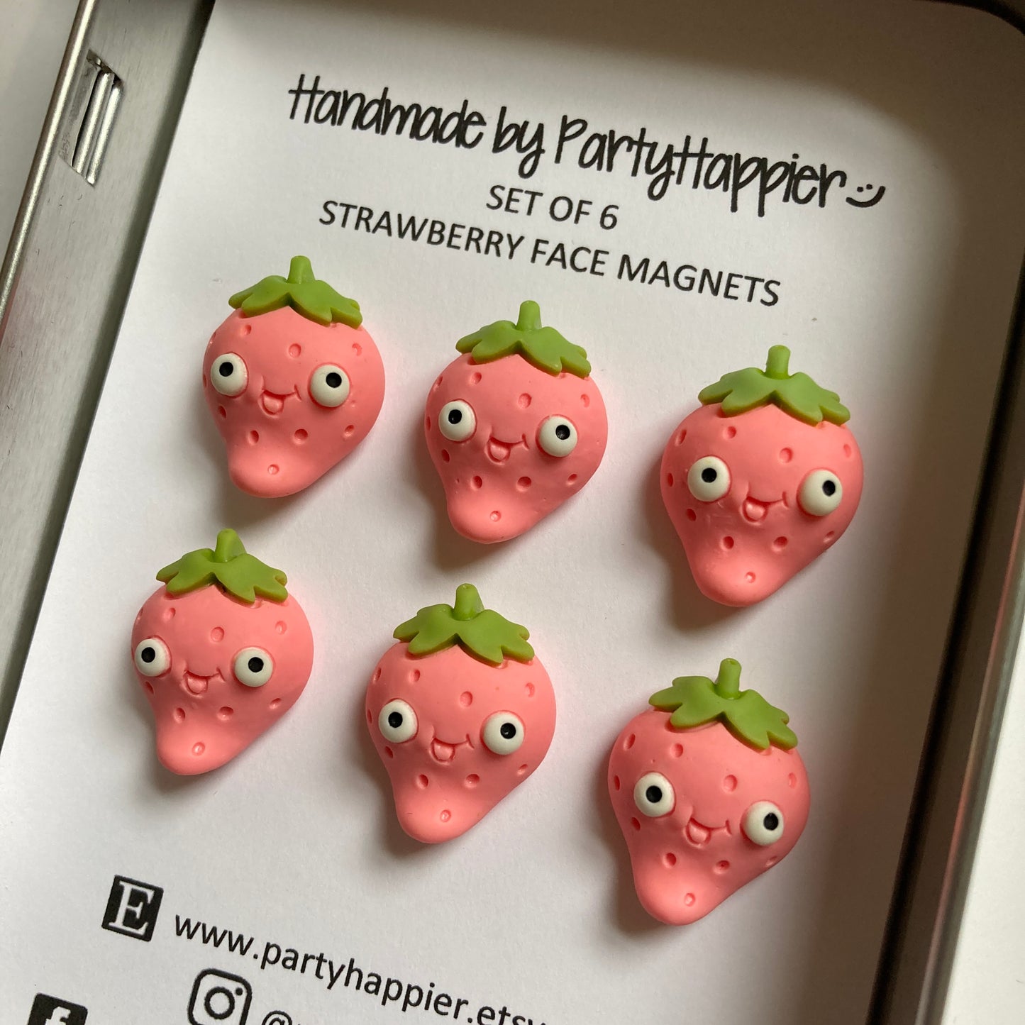 Strawberry Face Magnets