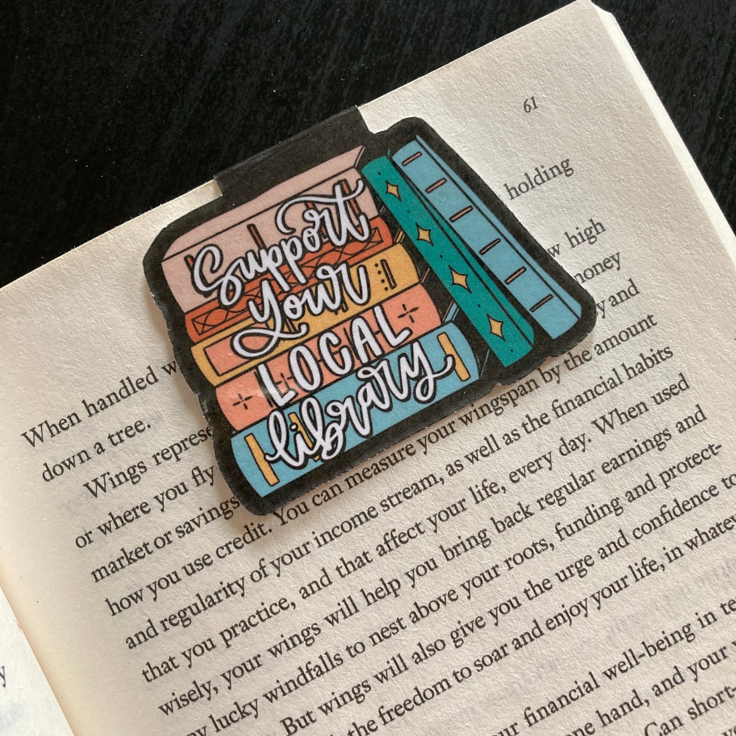 Support Your Local Library Bookmark