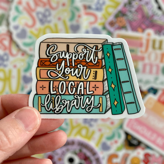 Support Your Local Library Sticker