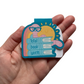 Total Bookworm Magnetic Bookmark