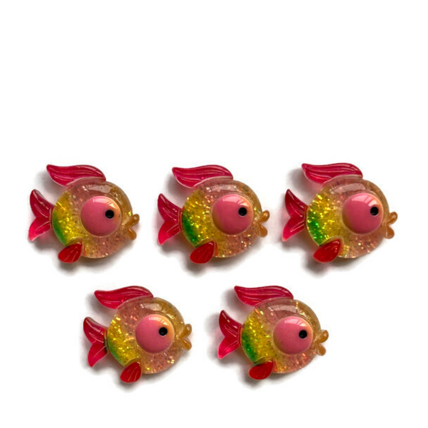 Glitter Fish Magnets