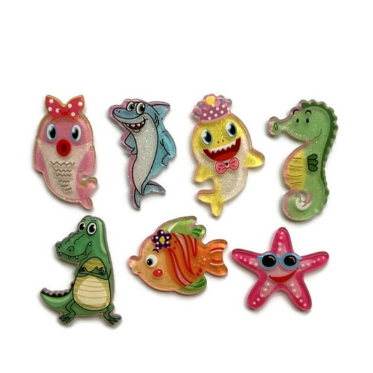 Glitter Sea Creature Magnets