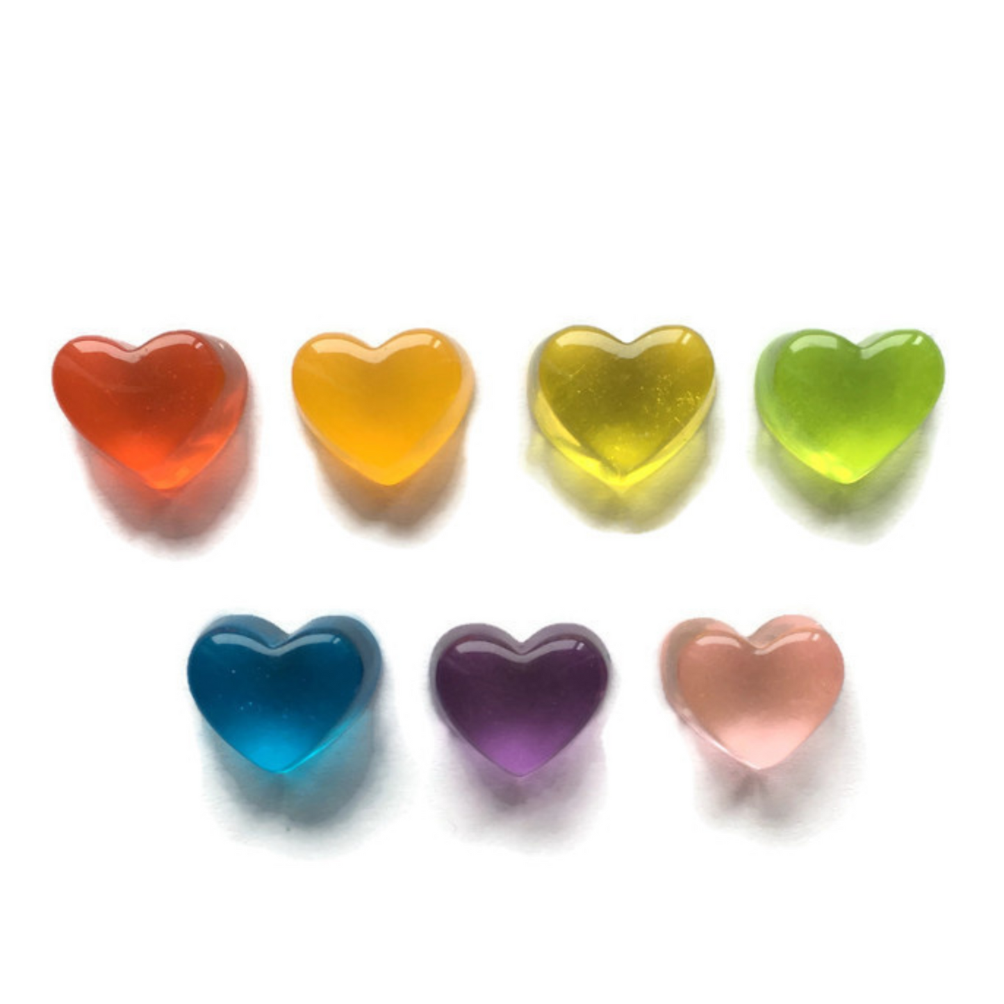 Rainbow Candy Heart Magnets