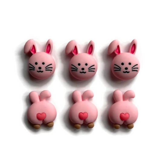 Rabbit Head & Butt Magnets