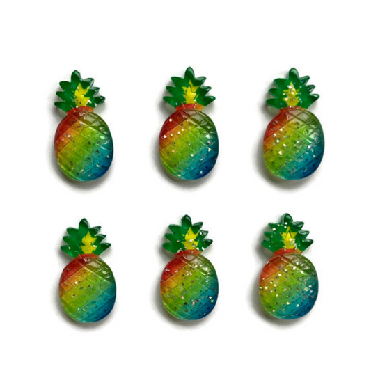 Multicolored Pineapple Magnets