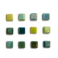 Green Mosaic Tile Magnets