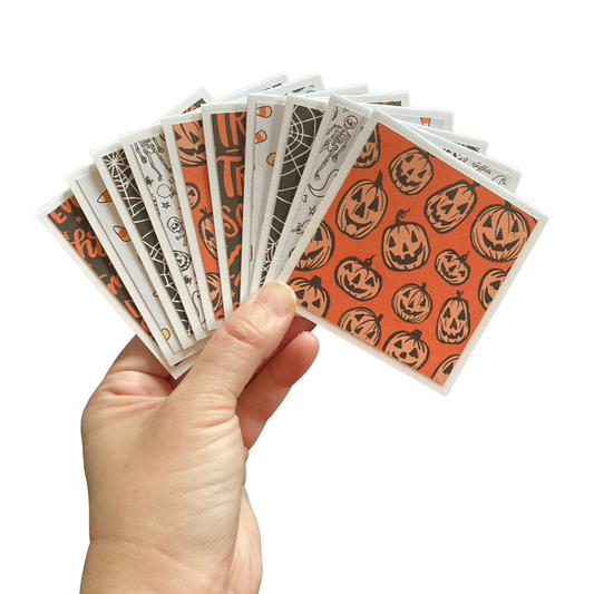 3x3 Pumpkin Head Note Cards
