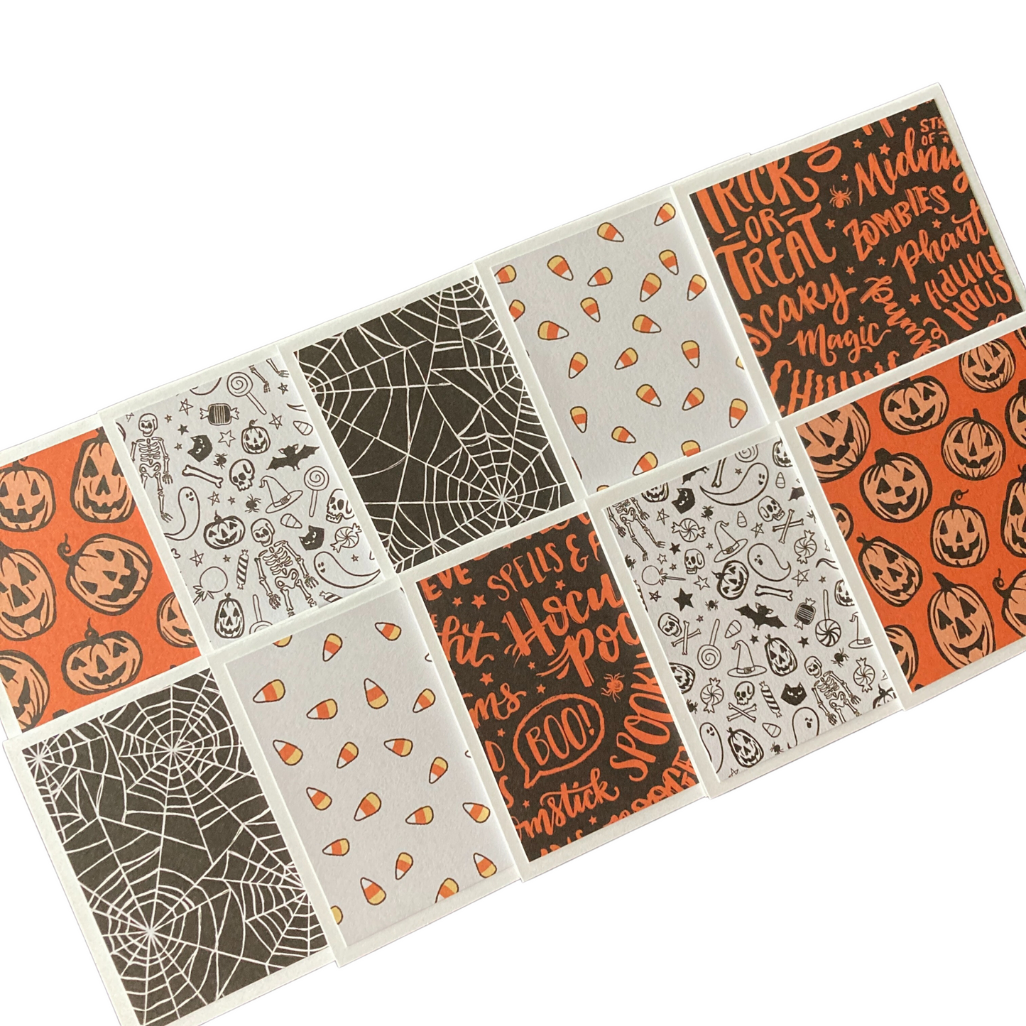 3x3 Pumpkin Head Note Cards