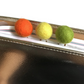 Carrot, Lemon Drop, & Pea Green Felt Pom Paper Clips