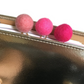 Palo Rosa, Neon Pink, & Rose Felt Pom Paper Clips