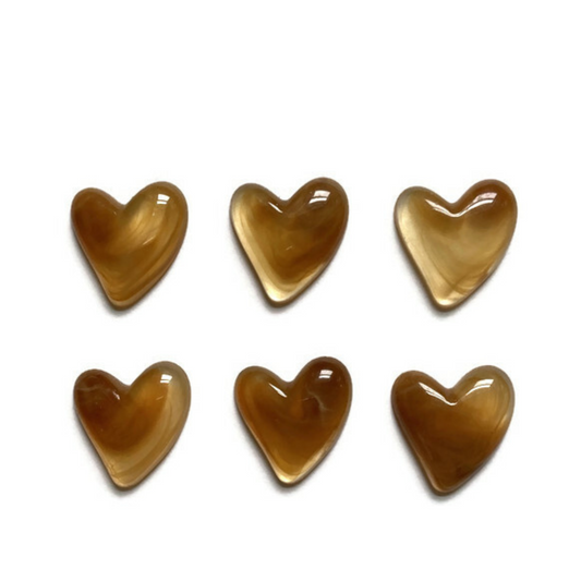 Amber Heart Magnets
