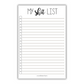 My Shit List Notepad
