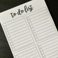 To Do List With Categories Notepad