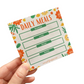 4x4 Daily Meals Notepad no