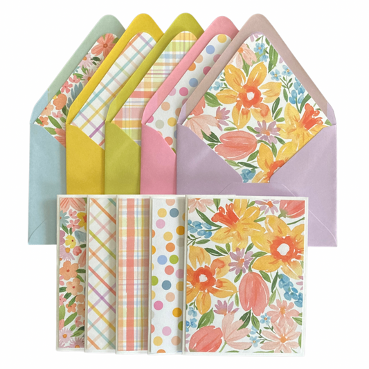 Pastel Floral Note Cards