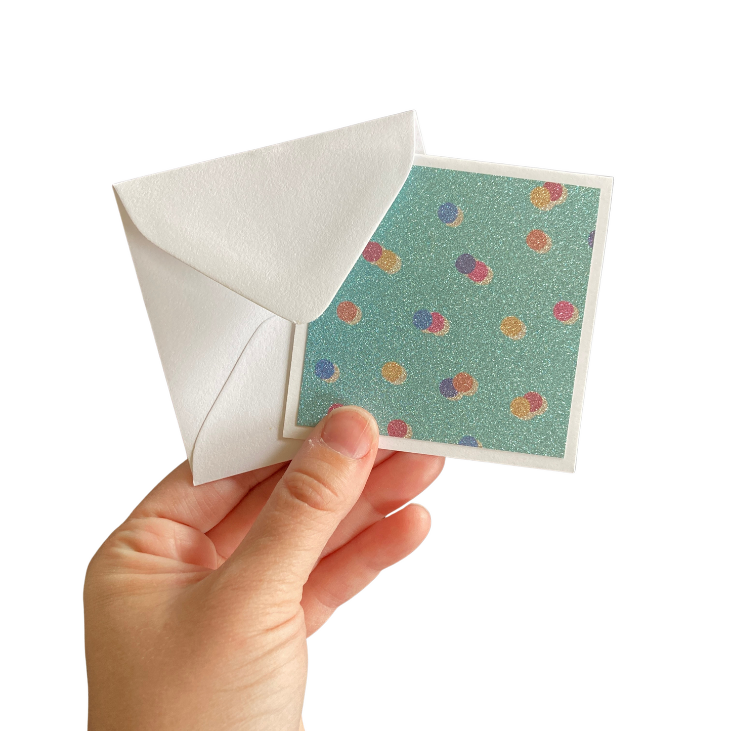 3x3 Glam Glitter Note Cards