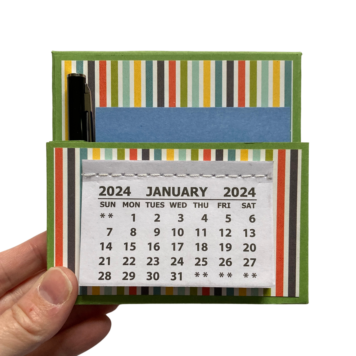 2024 Pet Shoppe Stripes Desk Calendar