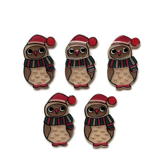 Winter Owl Magnets