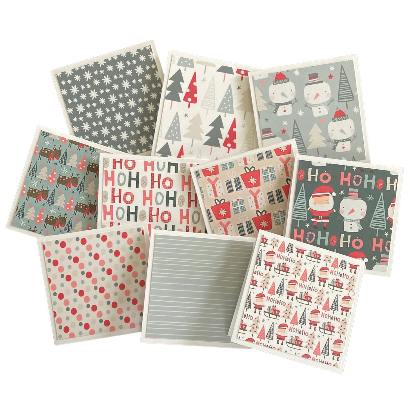 3x3 Winter Holiday Note Cards
