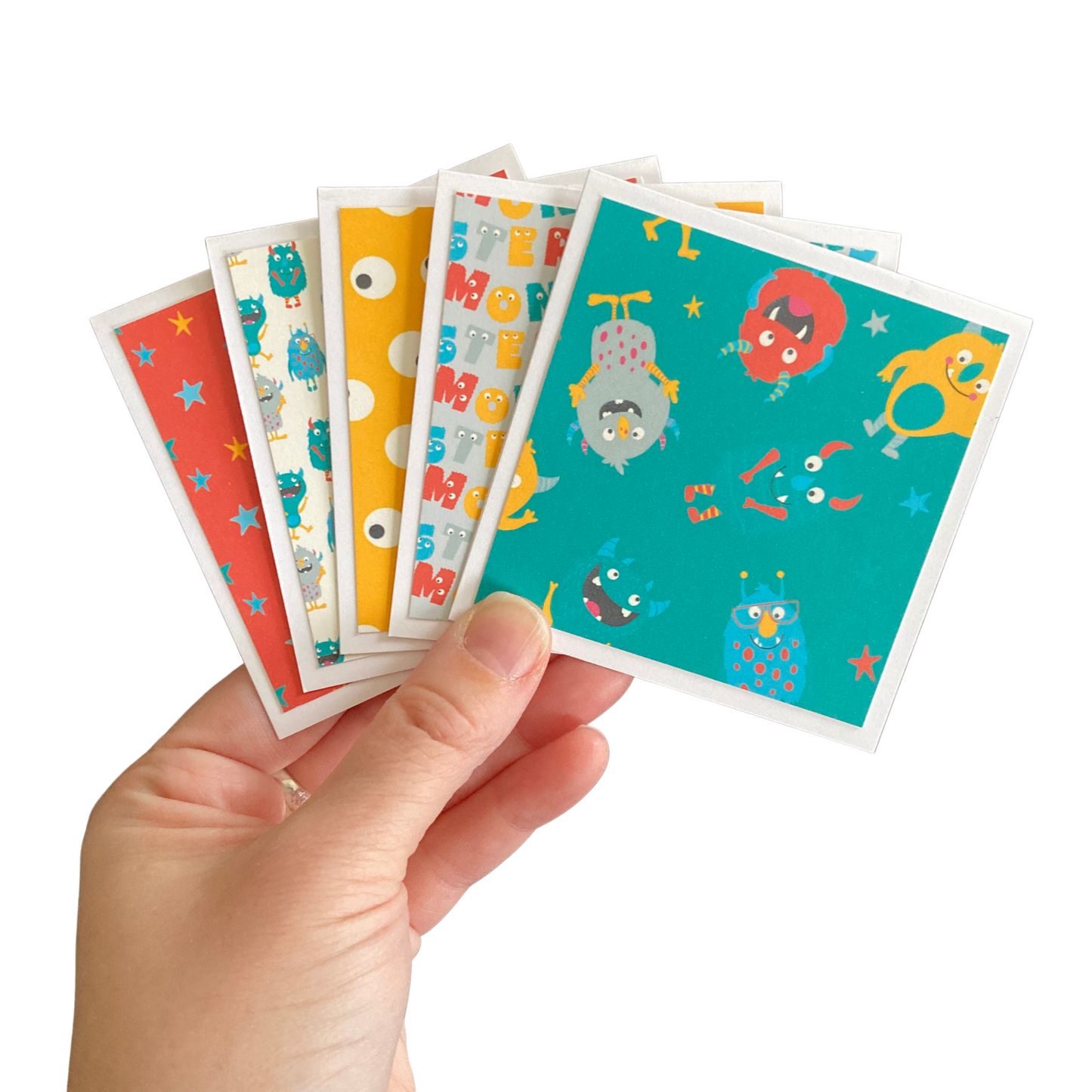 3x3 Monsters Note Cards