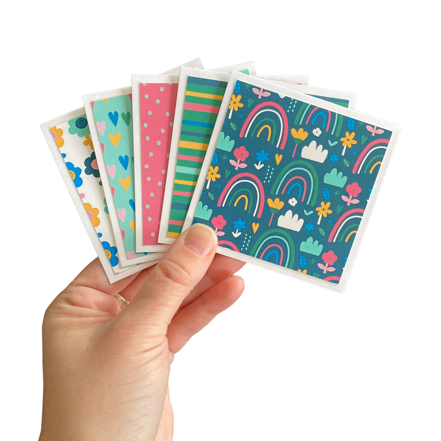 3x3 Bright & Beautiful Note Cards