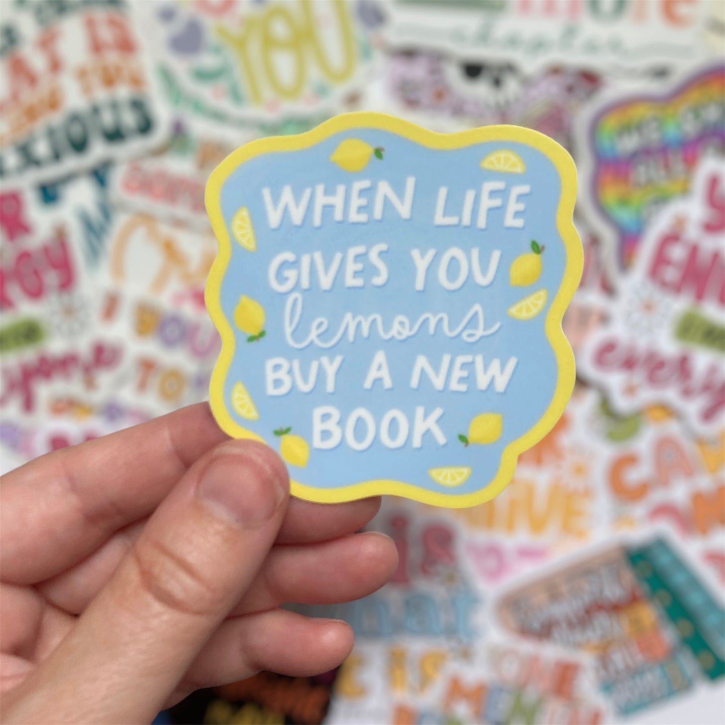 When Life Gives You Lemons Buy A New Book Sticker