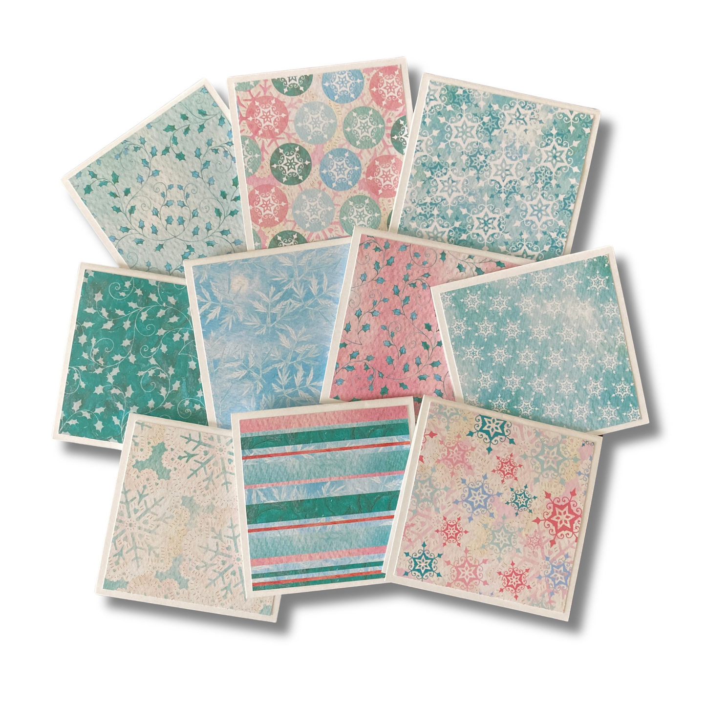 3x3 Frosted Lace Note Cards