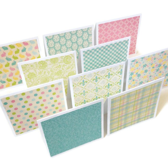 3x3 Authentique Easter Note Cards