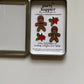 Gingerbread & Poinsettia Magnets