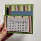 2025 Pet Shoppe Stripes Desk Calendar