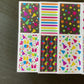 3x3 Neon Birthday Note Cards