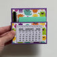 Monster Madness 2025 Desk Calendar